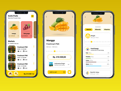 Fruit Delivery | Mobile Apps adobexd app app design delivery app design app figmadesign food app fruits prototype uidesign uxdesign