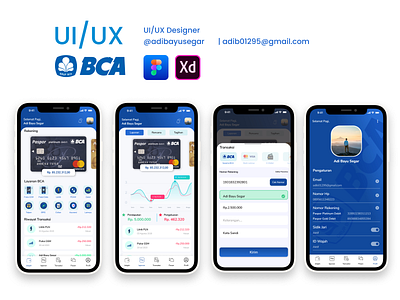 UI UX BCA Mobile Banking adobexd aplication app design design app fintech mobilebanking prototype ui uidesign uiux ux uxdesign