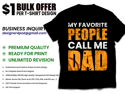 My Favorite People Call Me DAD T-Shirt Design custom t shirts fathers day shirts for grandpa fathers day shirts near me logo merch by amazon shirts merchandise merchandise design tee shirt tshirt tshirtdesign typography