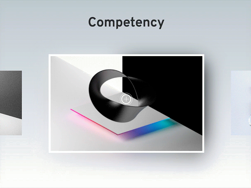 Competency interaction 3d code js portfolio relaunch webdesign