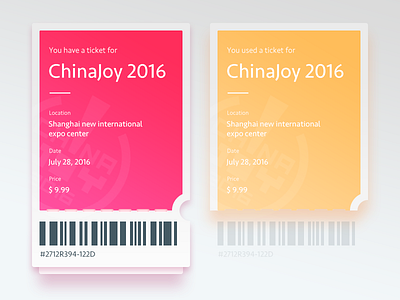 Daily UI #07 E-Ticket