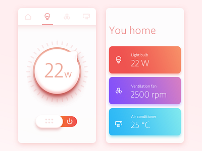 Daily UI #08 Smart Home Control