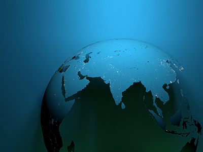 Digital staging - globe globe