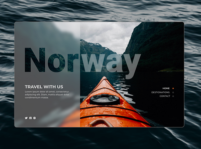 Travel landing page Norway design figma landing page norway ui ux web