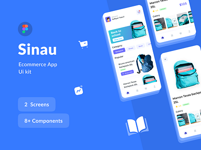 Ecommerce App Ui Kit e commerce mobile app school store
