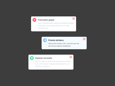 Notification android ios notification ui kit