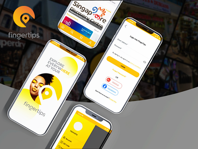 Fingertips App - One tap to explore anything app design mobile app shopping shopping app