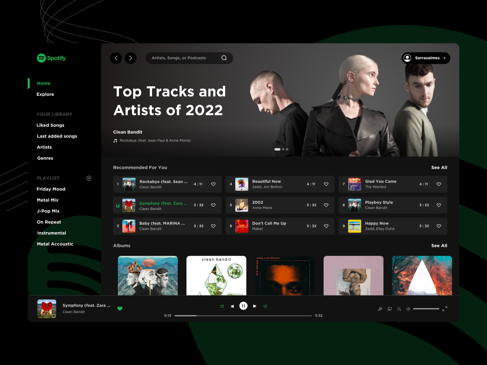 Spotify Website Concept Redesign by Vada Annisa Ekasetya on Dribbble