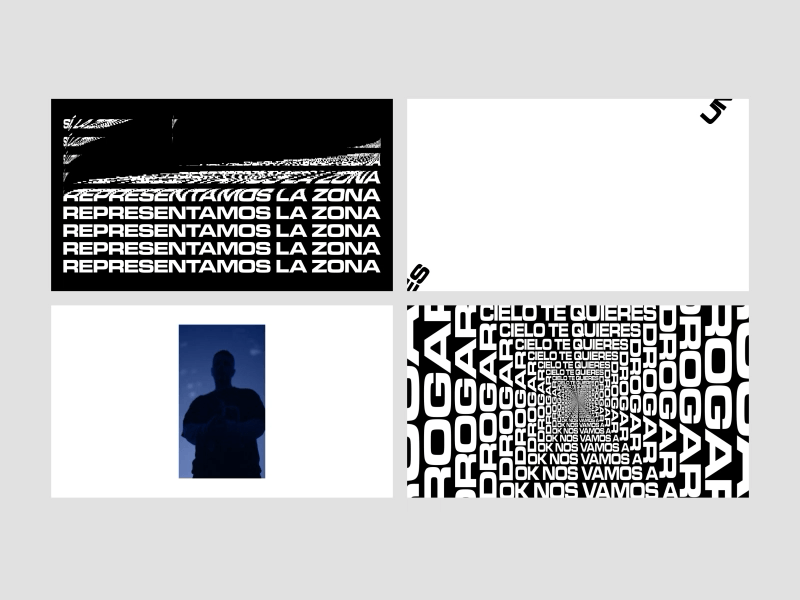 'En Mi Zona' by Cruz Cafuné (Lyric Video) art direction branding graphic design lyrics motion design motion graphics music photography typography