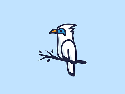 Cute Jalak Bali animal bali bird branding cartoon cute design funny illustration logo ui vector