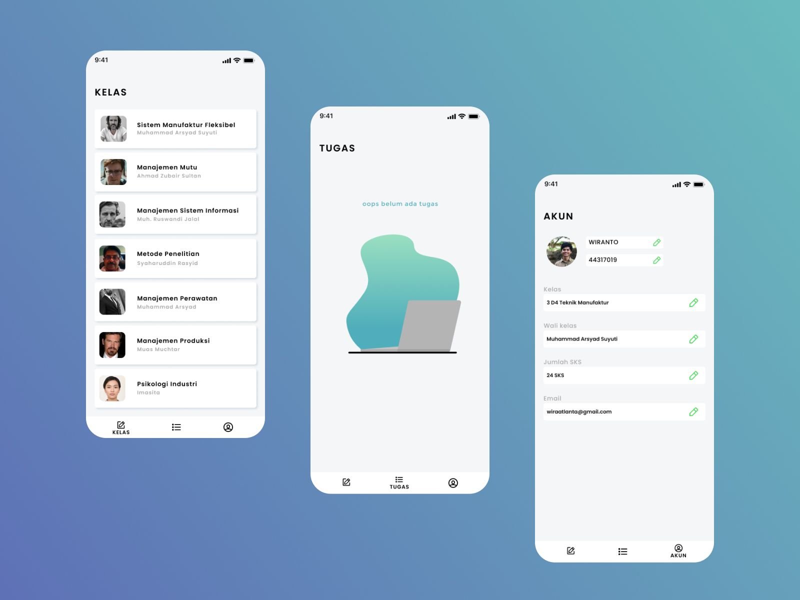 Class Mobile App by wiranto syamsuddin on Dribbble