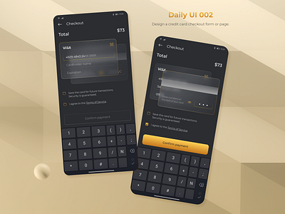 DailyUI - 002 Credit Card Checkout