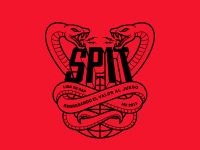 SPIT 1 logo rap red snake spit