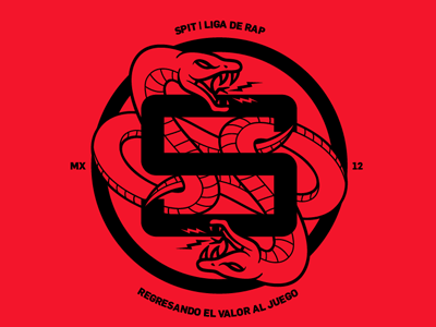 SPIT 2 logo rap red snake spit street