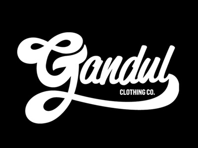 Gandul appareal clothing gandul lettering logo t shirt