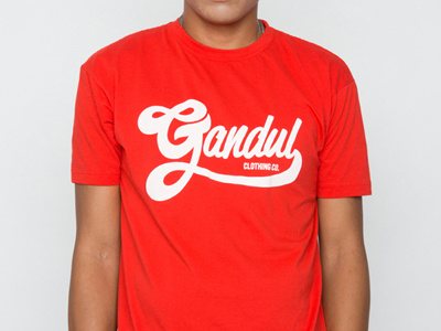 Gandul logo t-shirt clothing gandul logo red t shirt teeshirt