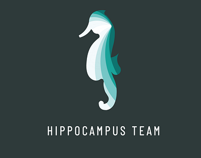 Hippocampus Team branding desainlogo design goldenratio hippocampus illustration logo logodesainer oceanlogo