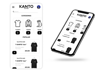 kanto clothes - mobile app