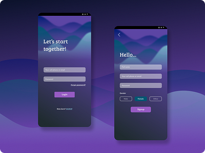 Daily UI 001 | Sign Up screen