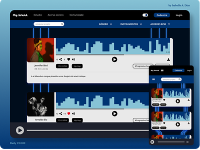 Daily UI 009 | Music player