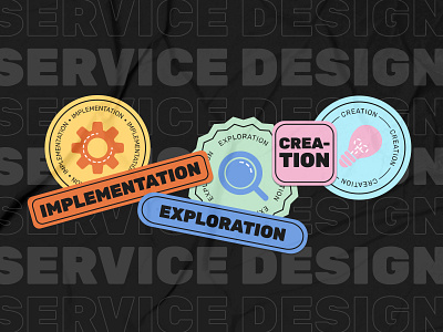 Service Design Sticker art branding design flat graphic design icon illustration illustrator minimal vector