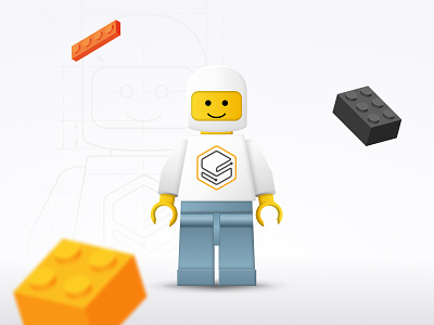 Skooldio Lego art branding brick design graphic design illustration illustrator lego vector