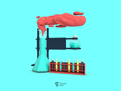 E for Experiment 36daysoftype 3d e experiment lowpoly render type