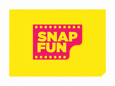 Snapfun booth brand film flat fun icon logo logotype photo photobooth snap vector