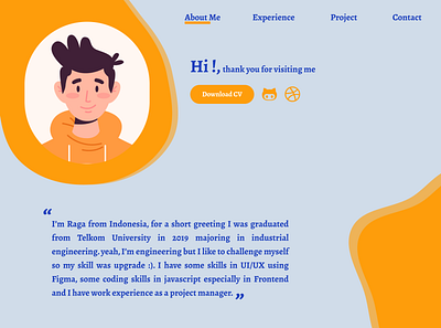 My-Portfolio design illustration landing page portfolio ux