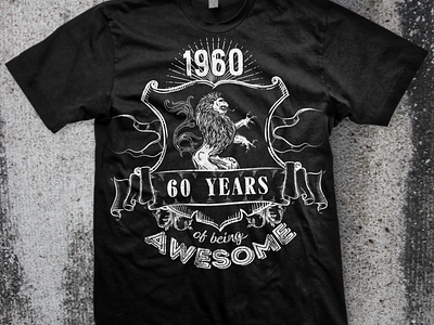 60th Anniversary T-shirt Design