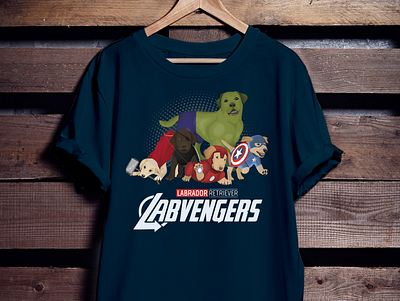 Labvengers art avengers design dog graphic graphic design illustration labrador t shirt vector