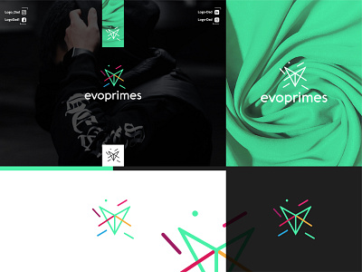 Evoprimes logo design business logo colorful design flat graphic design icon illustration illustrator logo minimal minimalist logo modern logo