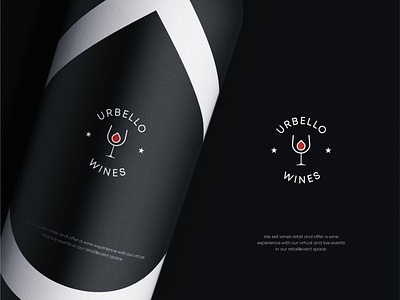 Urbello Wines Logo Design 3d mockup brand identity branding buiness business logo creative design flat glass logo graphic design iconic logo logo logo design logotype minimalist logo modern logo restaurants symbolic logo unique wine logo