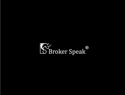 BROKER SPEAK® - Logo Design branding bull logo design flat icon logo logodesign logomark minimal vector