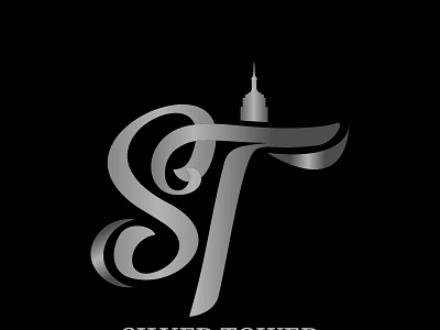 SILVER TOWER logo logo design logo lettering
