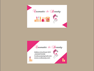 mock up business business card design