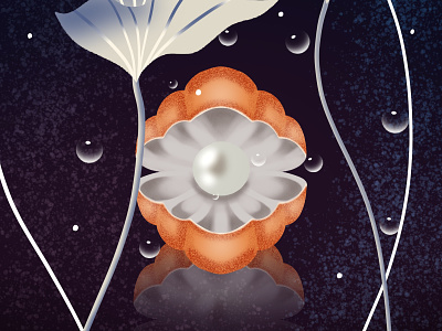 Pearl art artwork design illustration vector
