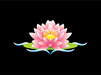 Lotus design illustration vector