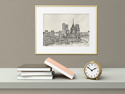 Graphic illustrations of the city, Moscow art city graphic illustration illustrations illustrator moscow vector