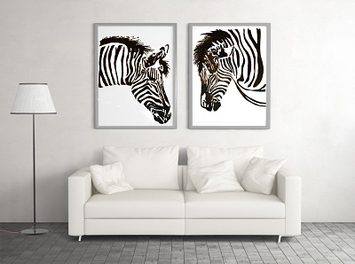 sands Zebras art blackandwhite design graphic illustration illustrations illustrator interior interiordesign sand zebra zebras