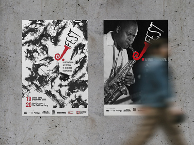 JazzFest - corporate identity for a jazz festival branding design graphic jazz logo typography vector