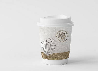 Individual cups for takeaway coffee the coffee house art branding design graphic illustration illustrations illustrator logo sand typography vector