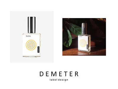 Demeter label design. Sunshine. demeter design fragrance label perfume