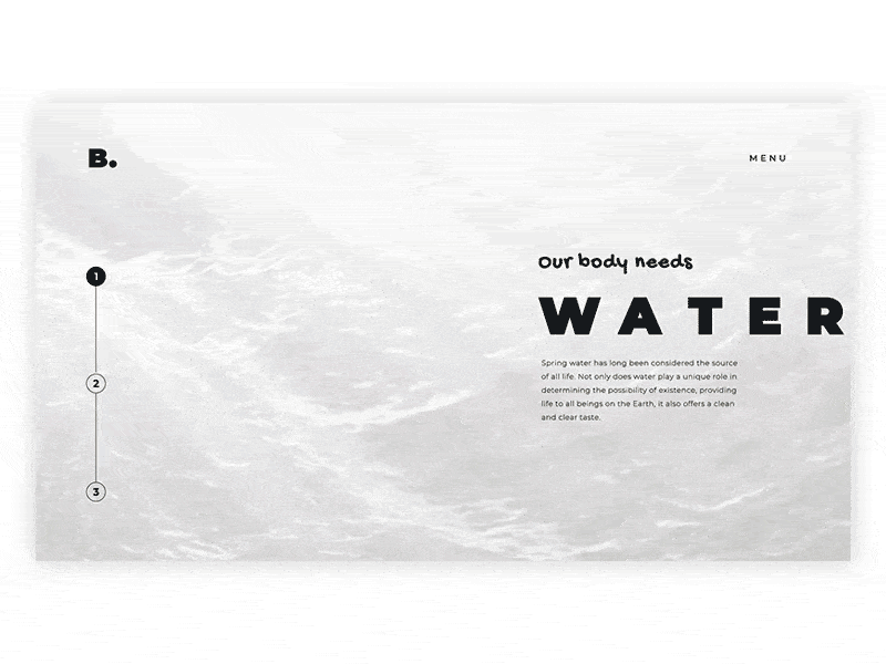 We need water (UI animation) inspired motion design motion graphic package packing design ui ui video uidesign water web web design website