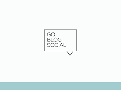 Go Blog Social Conference Logo blog branding identity logo modern simple