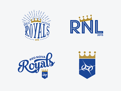 Royals Swag baseball illustration logos