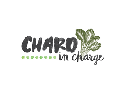 Chard in Charge Logo blog branding chard identity logo logo design nutrition