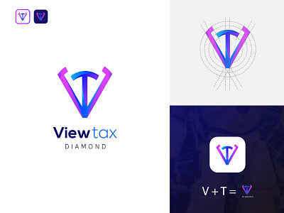 View Tax Diamond logo design
