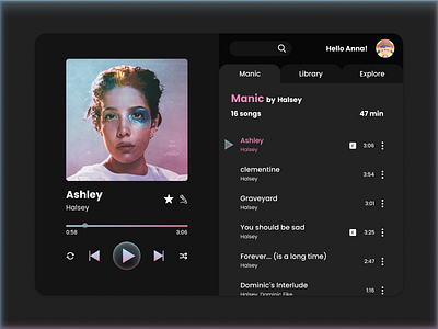 Daily UI Challenge #009 - Music Player