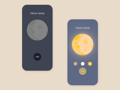 Daily UI Challenge #015 - On/Off Button app daily 100 challenge dailyui dailyui 015 dailyuichallenge design lamp onoff ui